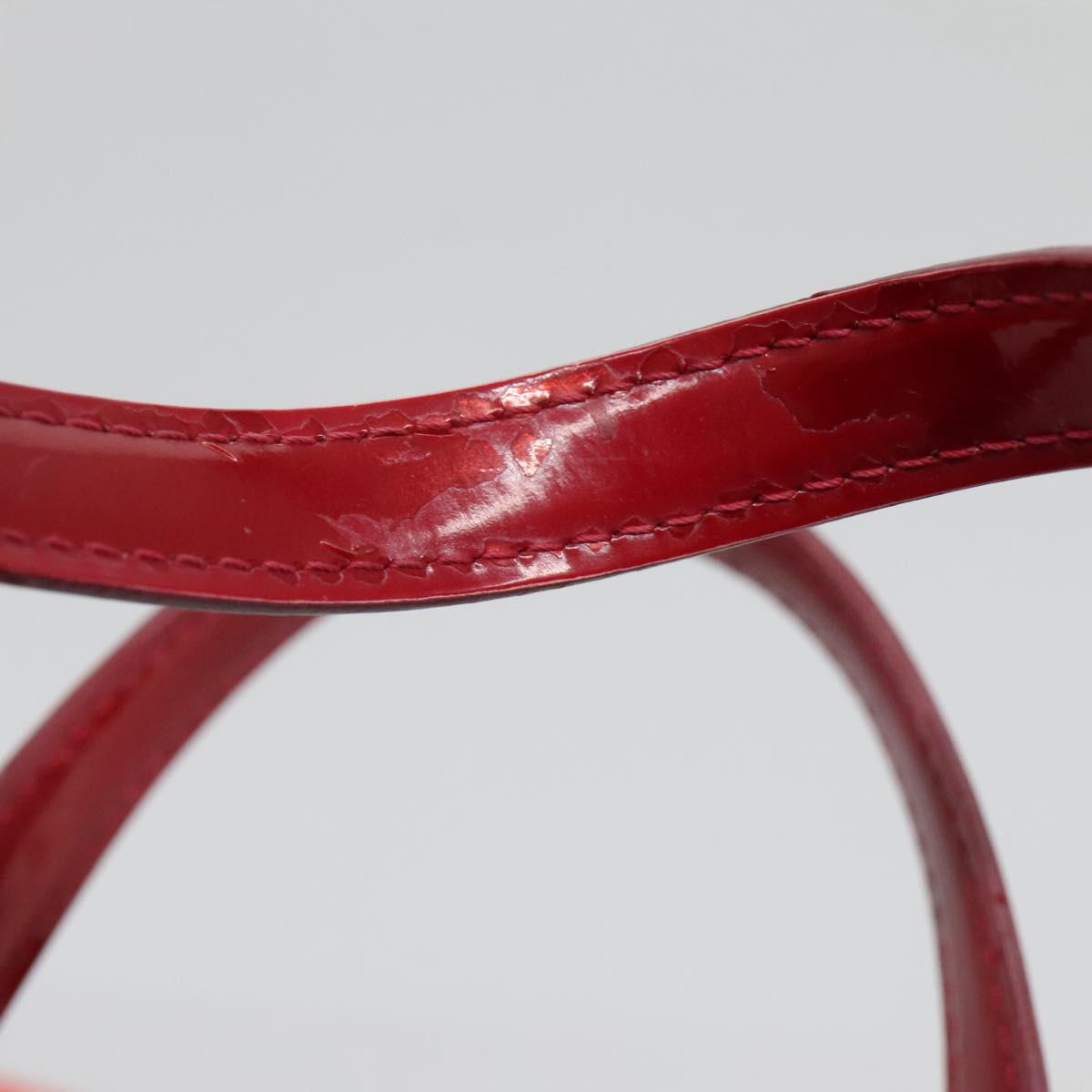 LOUIS VUITTON Monogram Vernis Wilshire PM Bag Pomme D'amour M93642 Auth BA1873