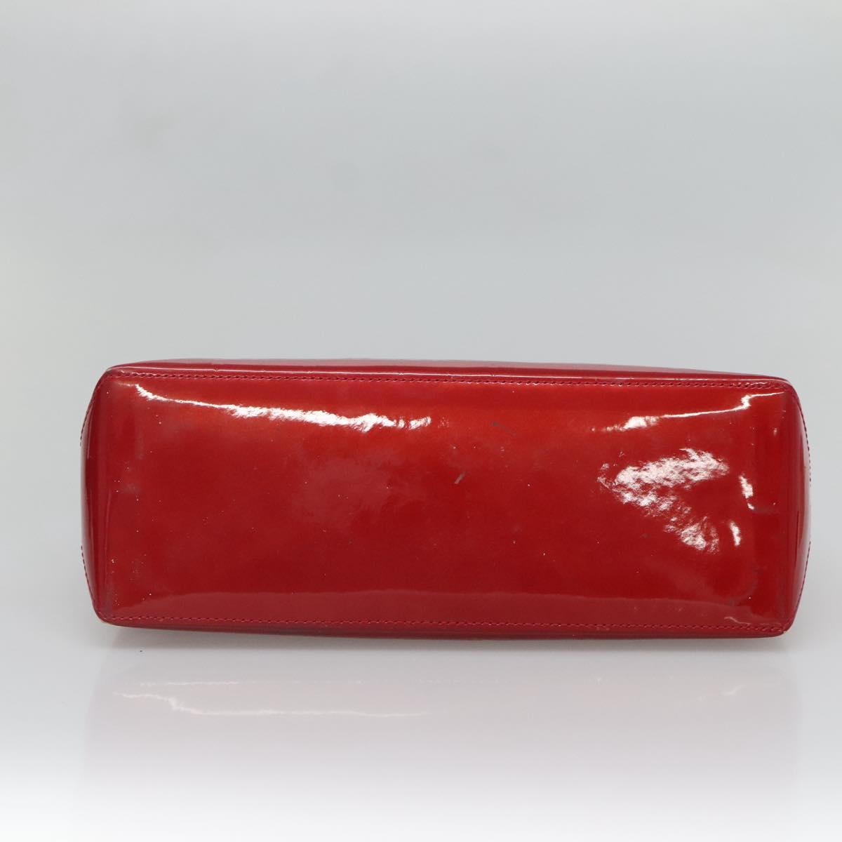 LOUIS VUITTON Monogram Vernis Wilshire PM Bag Pomme D'amour M93642 Auth BA1873