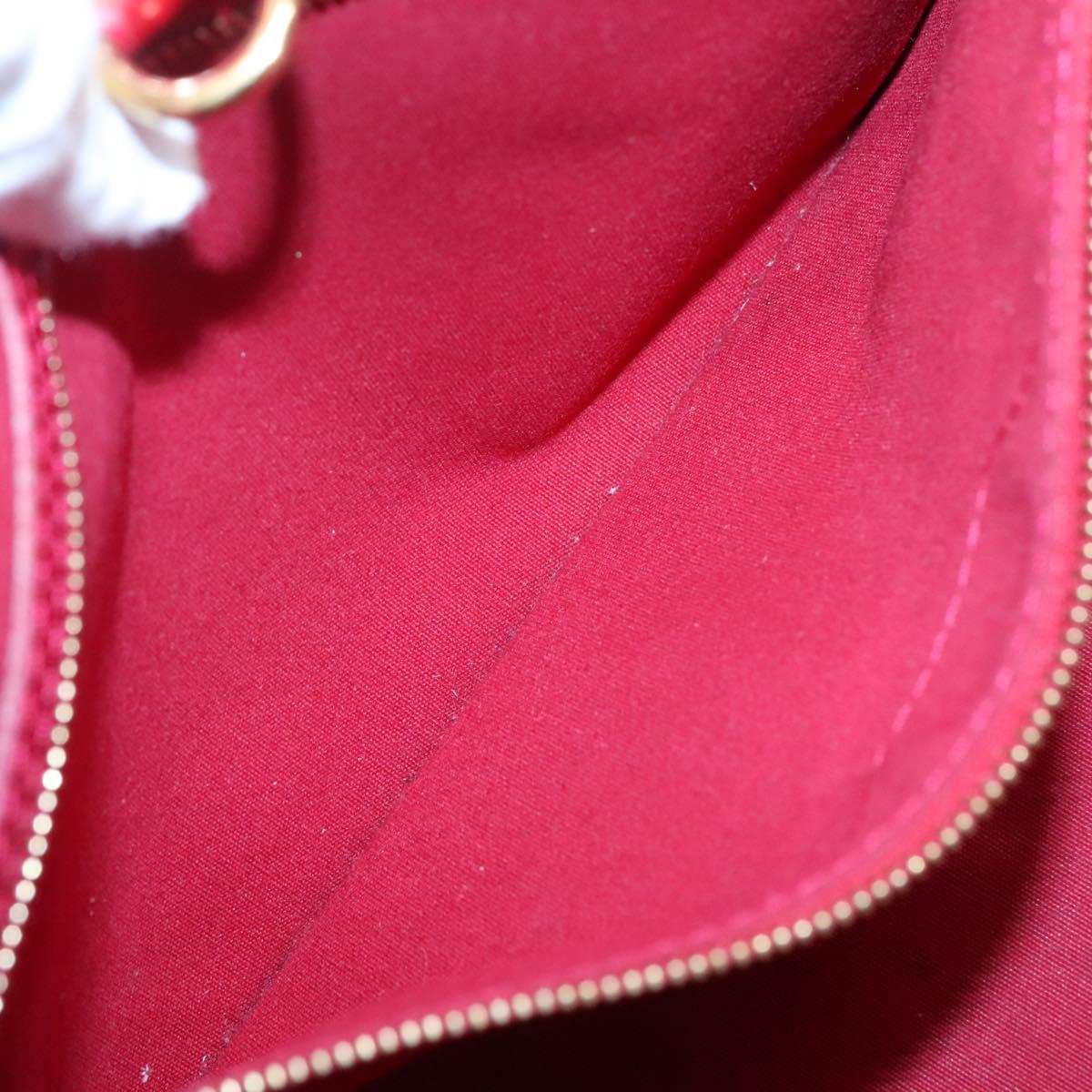 LOUIS VUITTON Monogram Vernis Wilshire PM Bag Pomme D'amour M93642 Auth BA1873