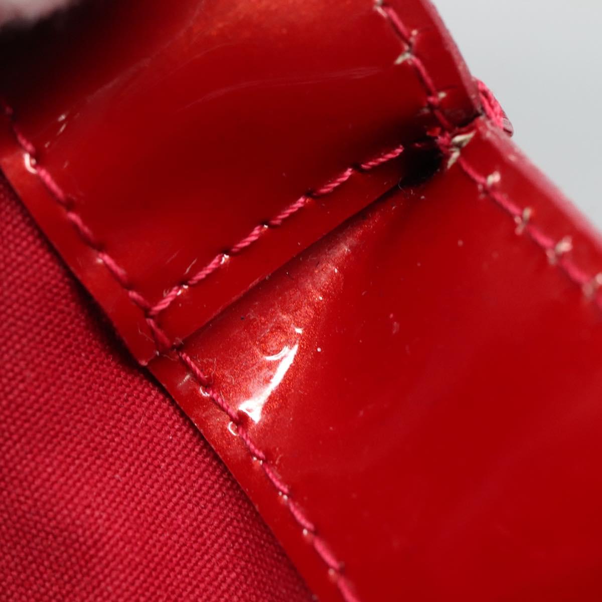 LOUIS VUITTON Monogram Vernis Wilshire PM Bag Pomme D'amour M93642 Auth BA1873