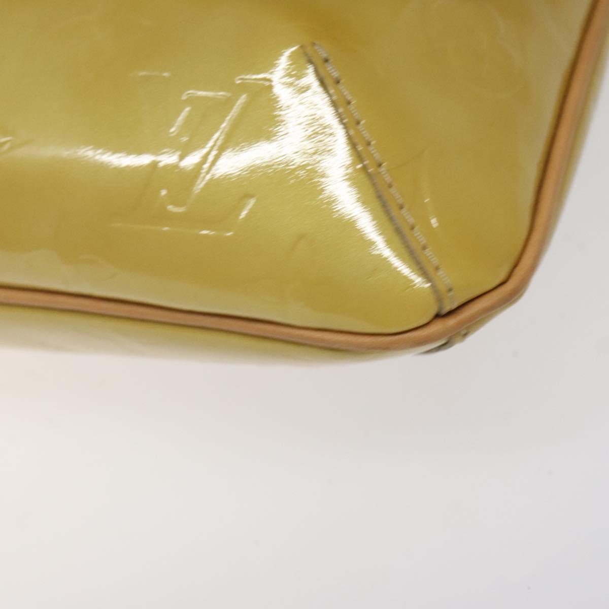LOUIS VUITTON Monogram Vernis Thompson Street Bag Beige M91301 LV Auth BA1874