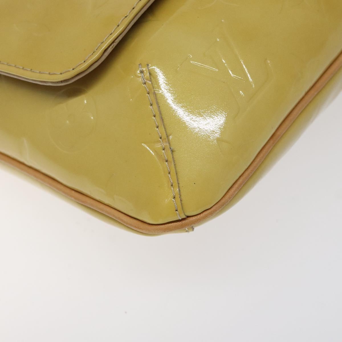 LOUIS VUITTON Monogram Vernis Thompson Street Bag Beige M91301 LV Auth BA1874