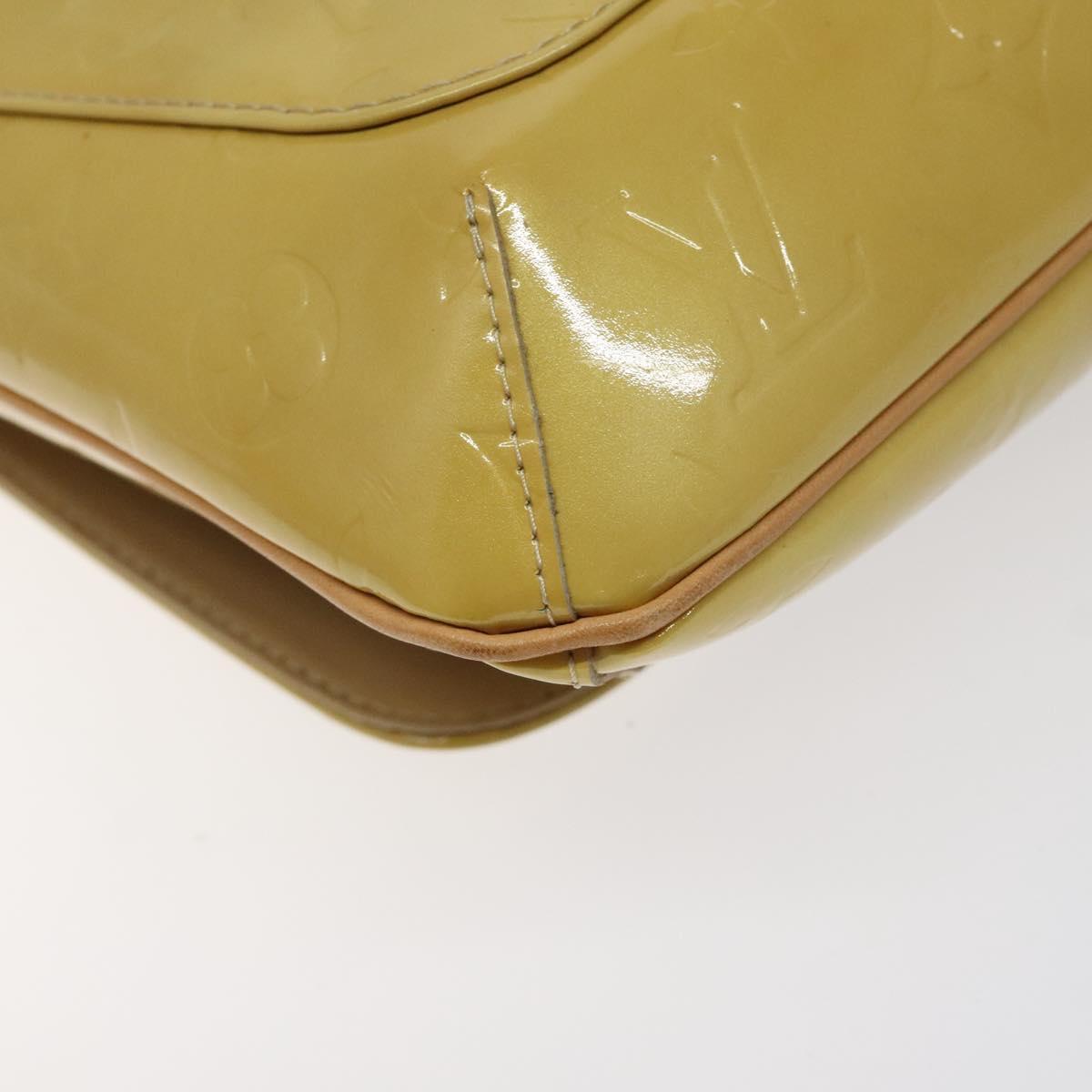 LOUIS VUITTON Monogram Vernis Thompson Street Bag Beige M91301 LV Auth BA1874