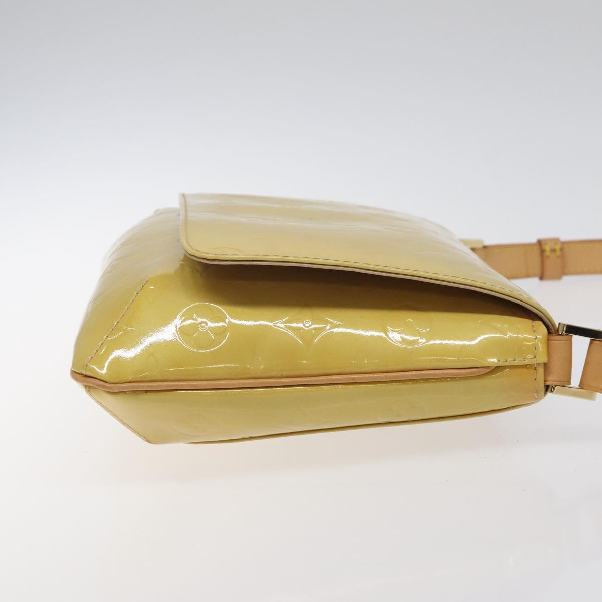 LOUIS VUITTON Monogram Vernis Thompson Street Bag Beige M91301 LV Auth BA1874