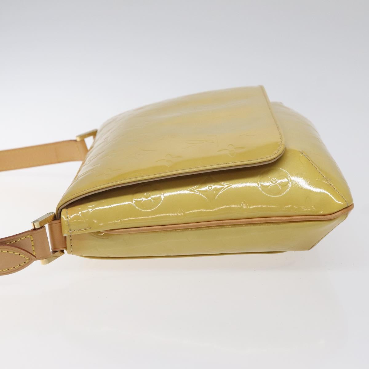 LOUIS VUITTON Monogram Vernis Thompson Street Bag Beige M91301 LV Auth BA1874