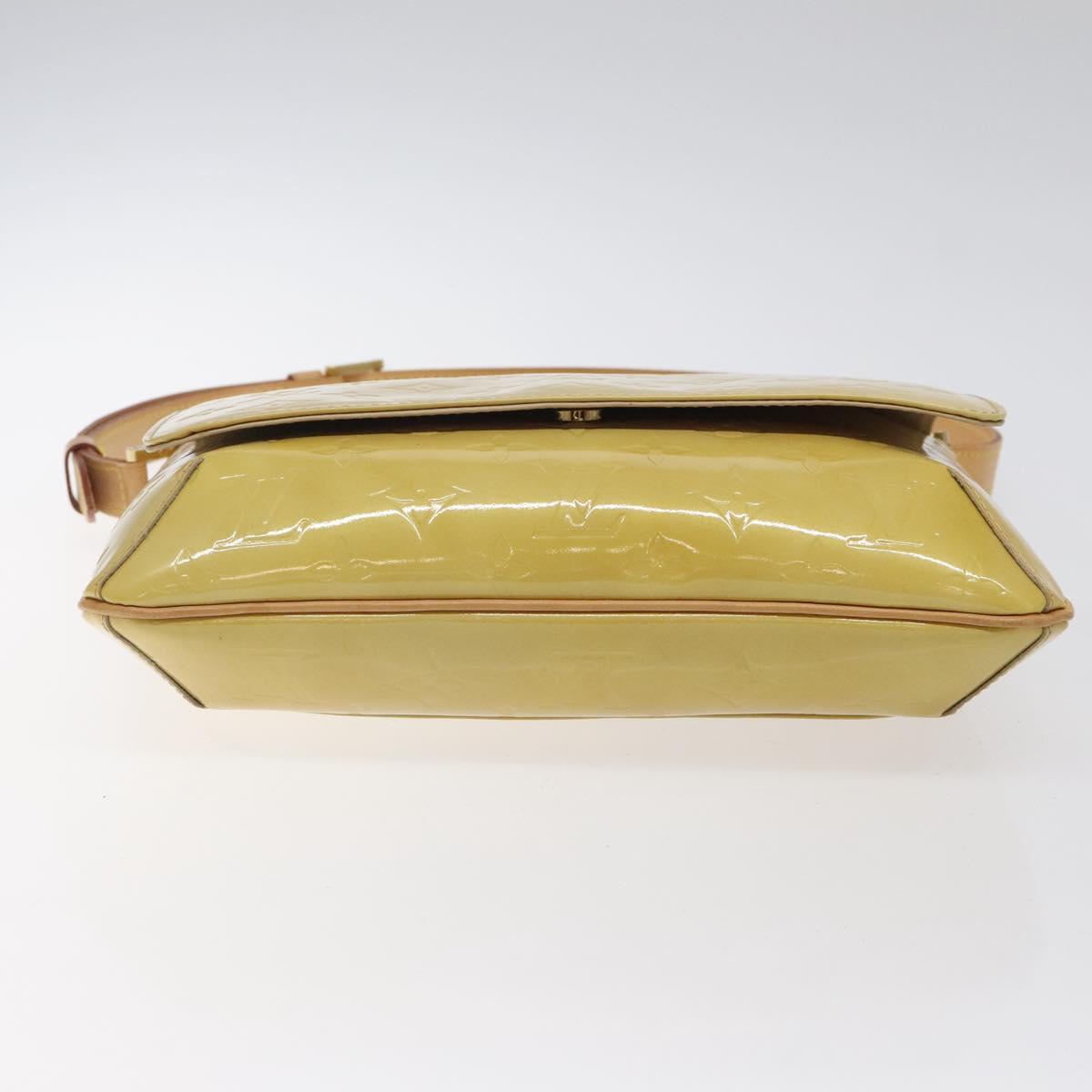 LOUIS VUITTON Monogram Vernis Thompson Street Bag Beige M91301 LV Auth BA1874