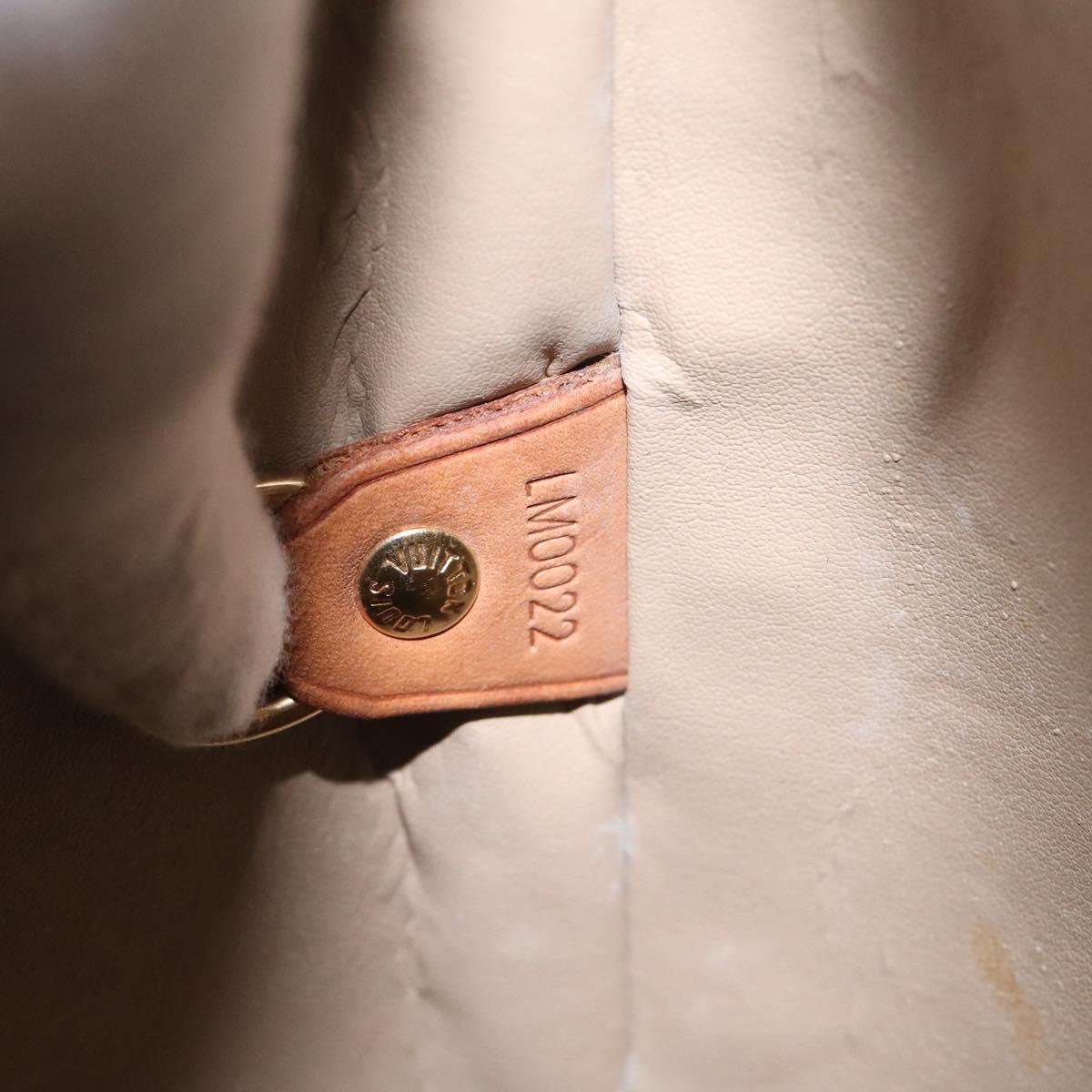 LOUIS VUITTON Monogram Vernis Houston Hand Bag Beige M91004 LV Auth BA1876