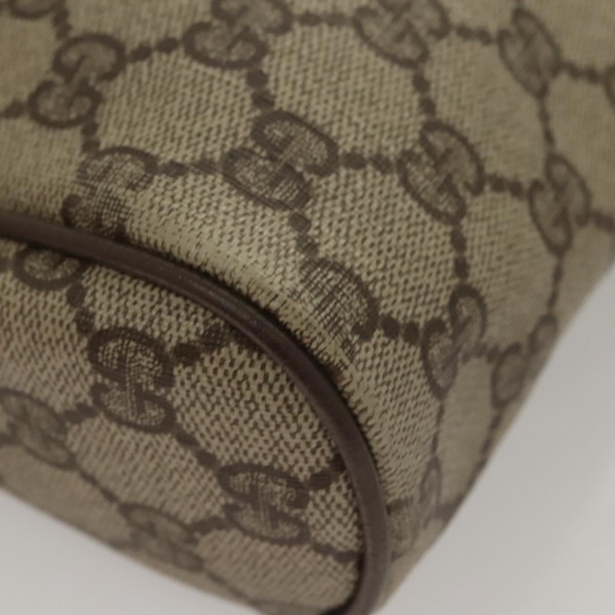 GUCCI GG Supreme Web Sherry Line Clutch Bag PVC Beige Red 75 01 012 Auth BA1881