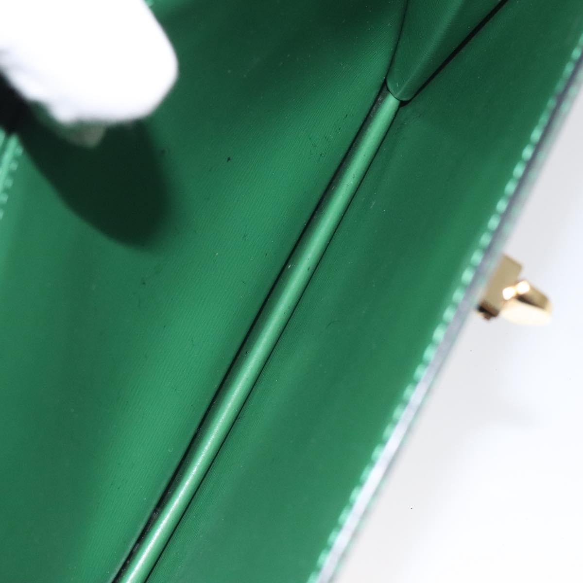 LOUIS VUITTON Epi Capuchin Shoulder Bag Green M52344 LV Auth BA1897