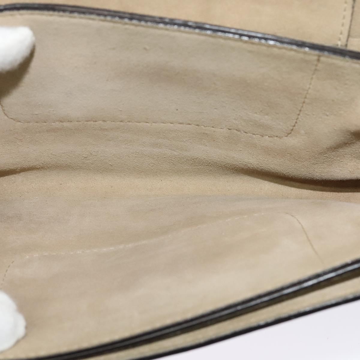 Chloe Fay Shoulder Bag Suede Leather Gray Gold Auth BA1915