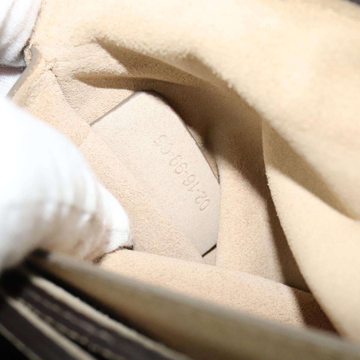 Chloe Fay Shoulder Bag Suede Leather Gray Gold Auth BA1915