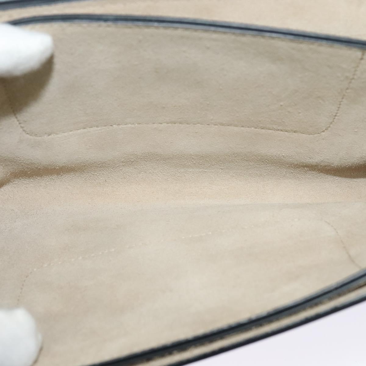 Chloe Fay Shoulder Bag Suede Leather Blue Gold Auth BA1916