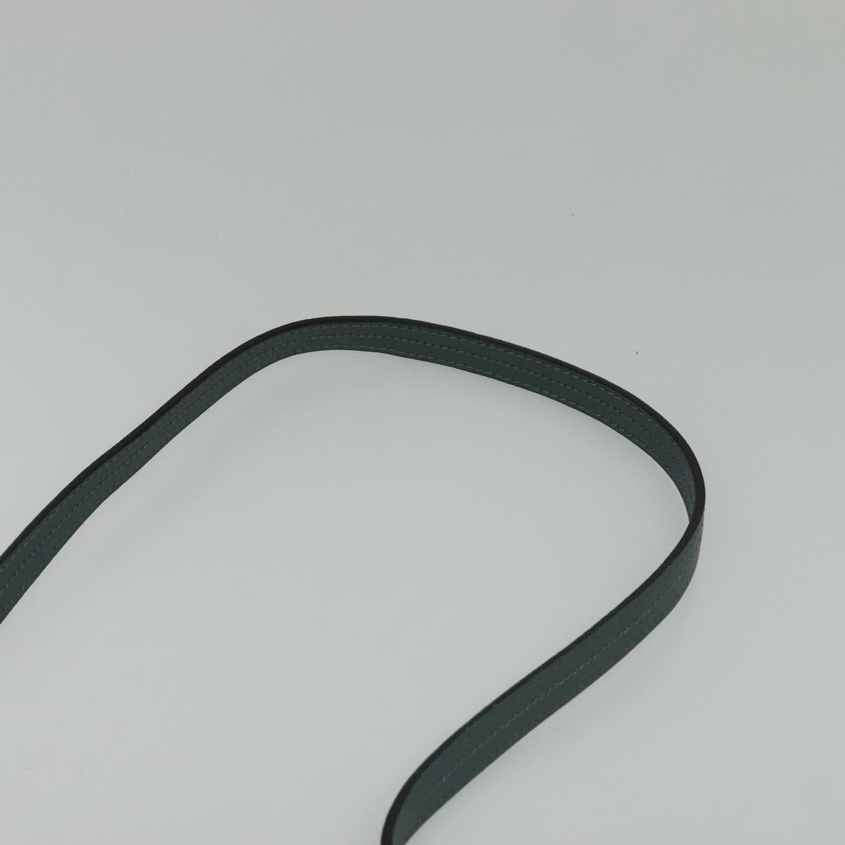 Chloe Fay Shoulder Bag Suede Leather Blue Gold Auth BA1916