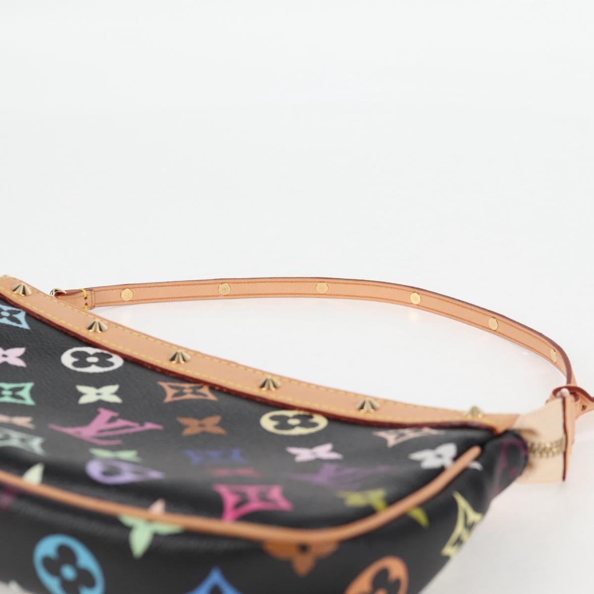 LOUIS VUITTON Monogram Multicolor Pochette Accessoires Black M92648 Auth BA1927V