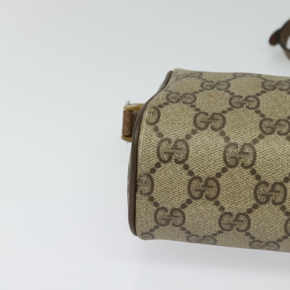 GUCCI GG Supreme Web Sherry Line Shoulder Bag PVC Beige 89 02 018 Auth BA1933