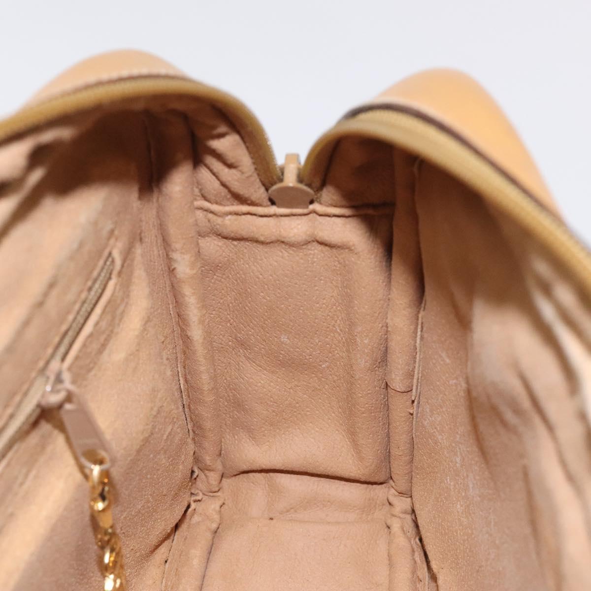 GUCCI Micro GG Supreme Shoulder Bag PVC Beige Gold 001 067 1281 Auth BA1957