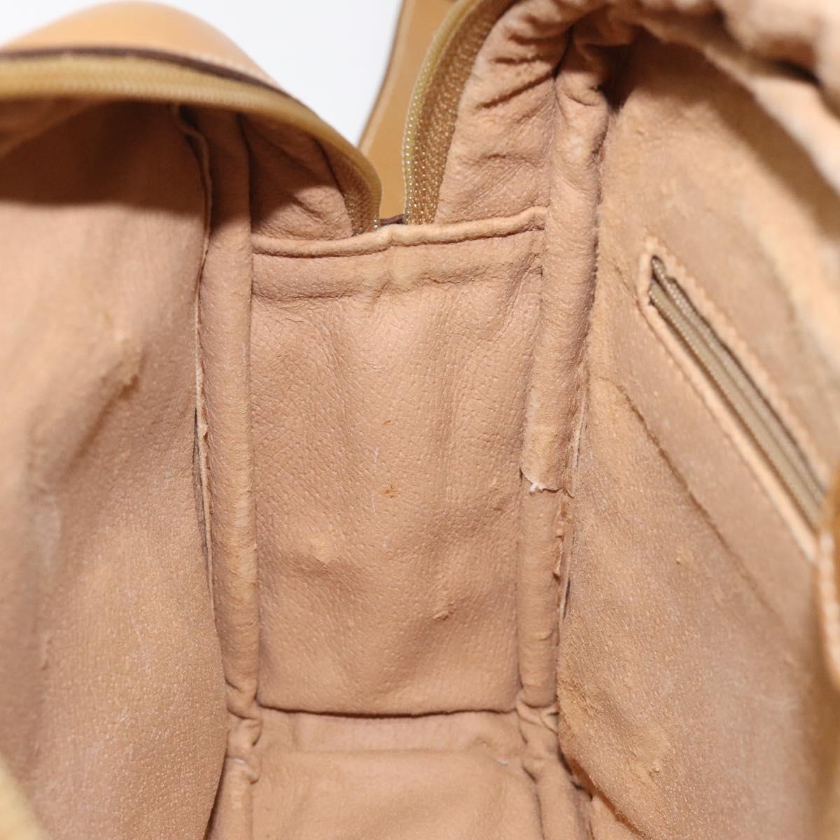 GUCCI Micro GG Supreme Shoulder Bag PVC Beige Gold 001 067 1281 Auth BA1957