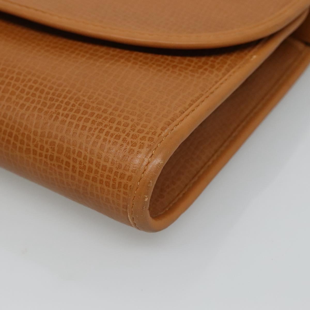 Christian Dior Shoulder Bag Leather Beige Auth BA196