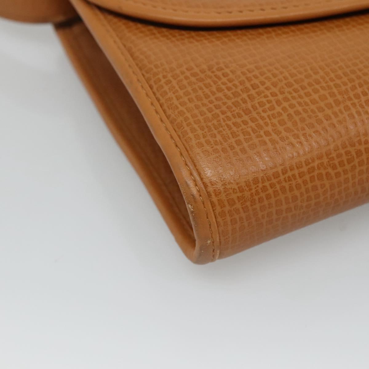 Christian Dior Shoulder Bag Leather Beige Auth BA196