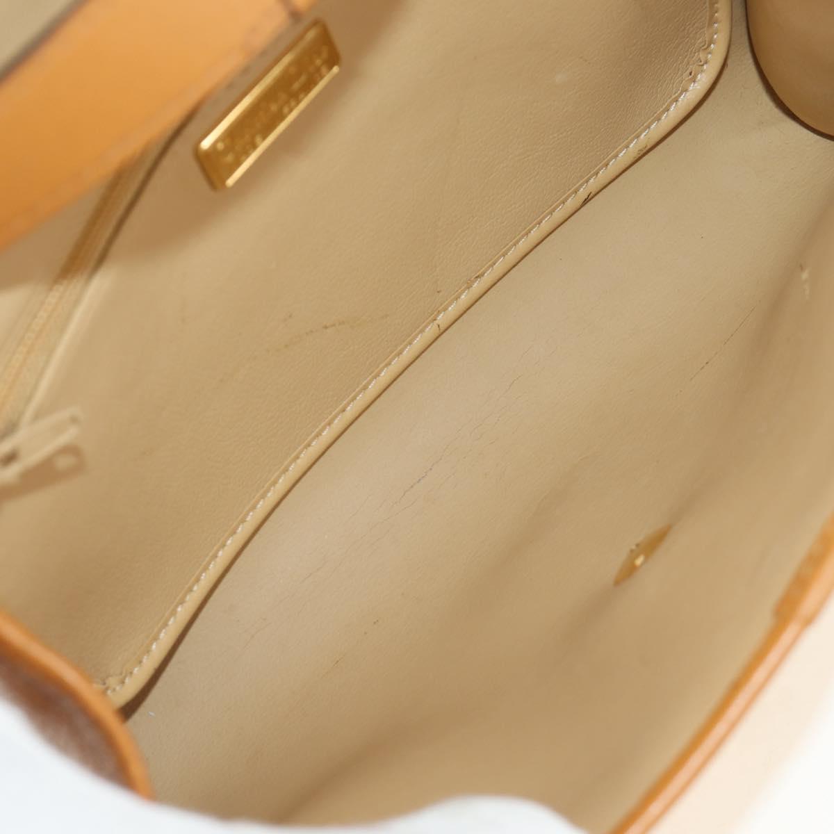 Christian Dior Shoulder Bag Leather Beige Auth BA196