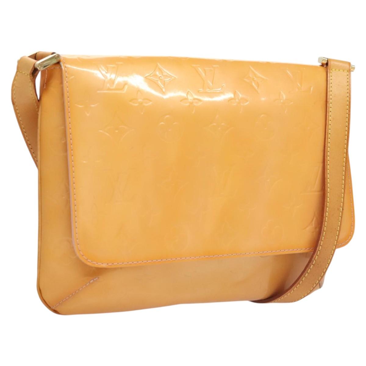 LOUIS VUITTON Vernis Thompson Street Bag Marshmallow Pink M91070 LV Auth BA1971