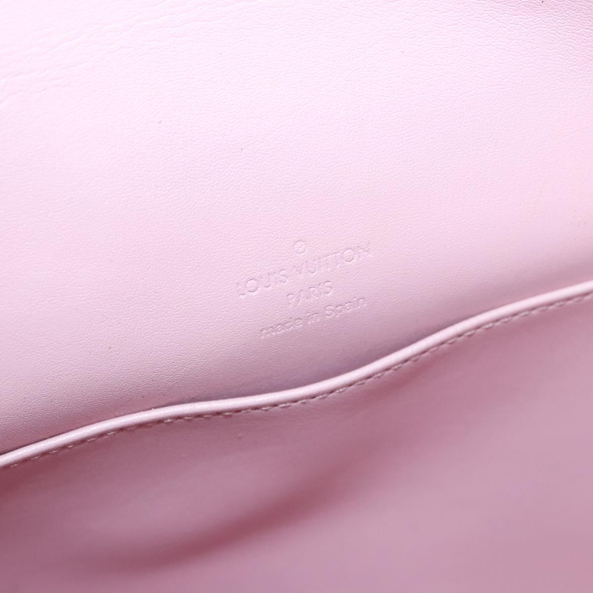 LOUIS VUITTON Vernis Thompson Street Bag Marshmallow Pink M91070 LV Auth BA1971