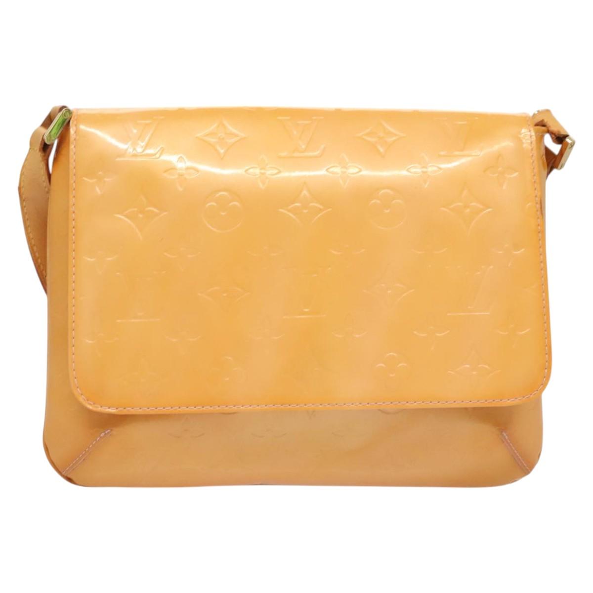 LOUIS VUITTON Vernis Thompson Street Bag Marshmallow Pink M91070 LV Auth BA1971