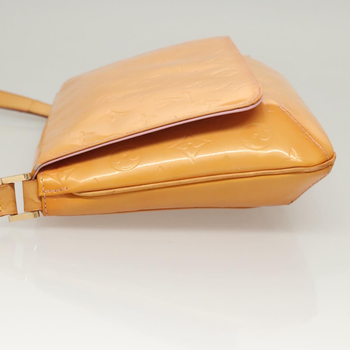 LOUIS VUITTON Vernis Thompson Street Bag Marshmallow Pink M91070 LV Auth BA1971