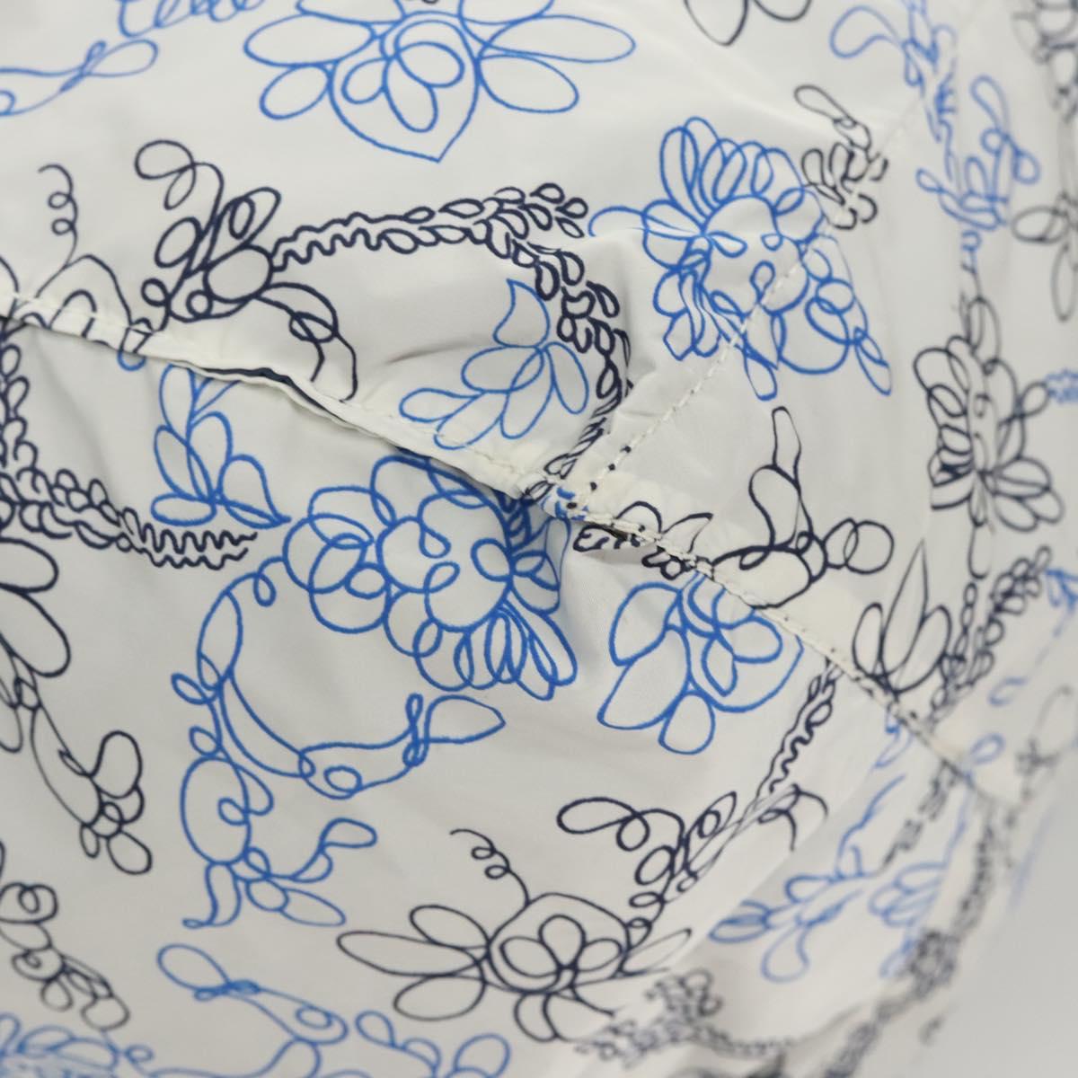 PRADA Tote Bag Nylon Light Blue Silver Auth BA1993