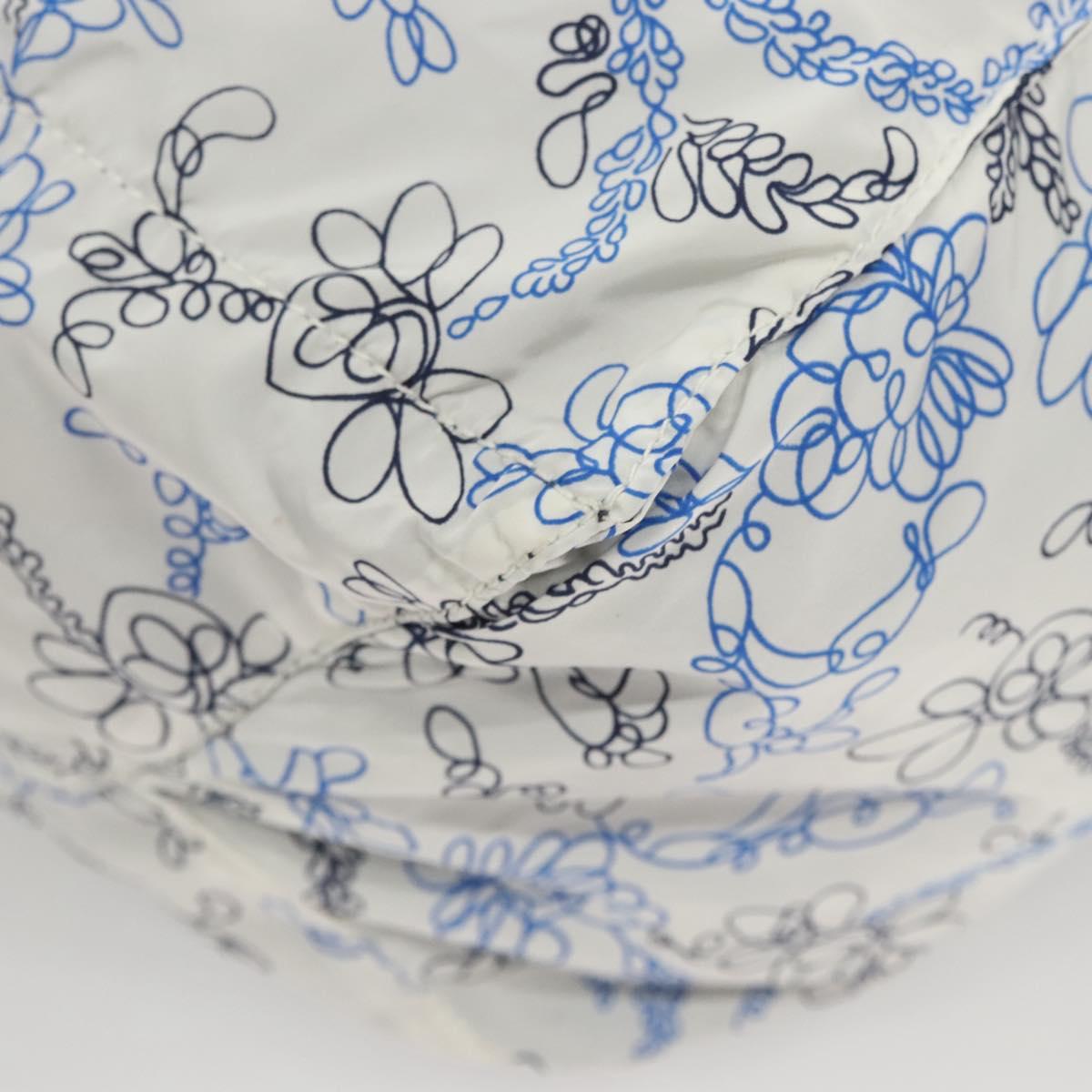 PRADA Tote Bag Nylon Light Blue Silver Auth BA1993