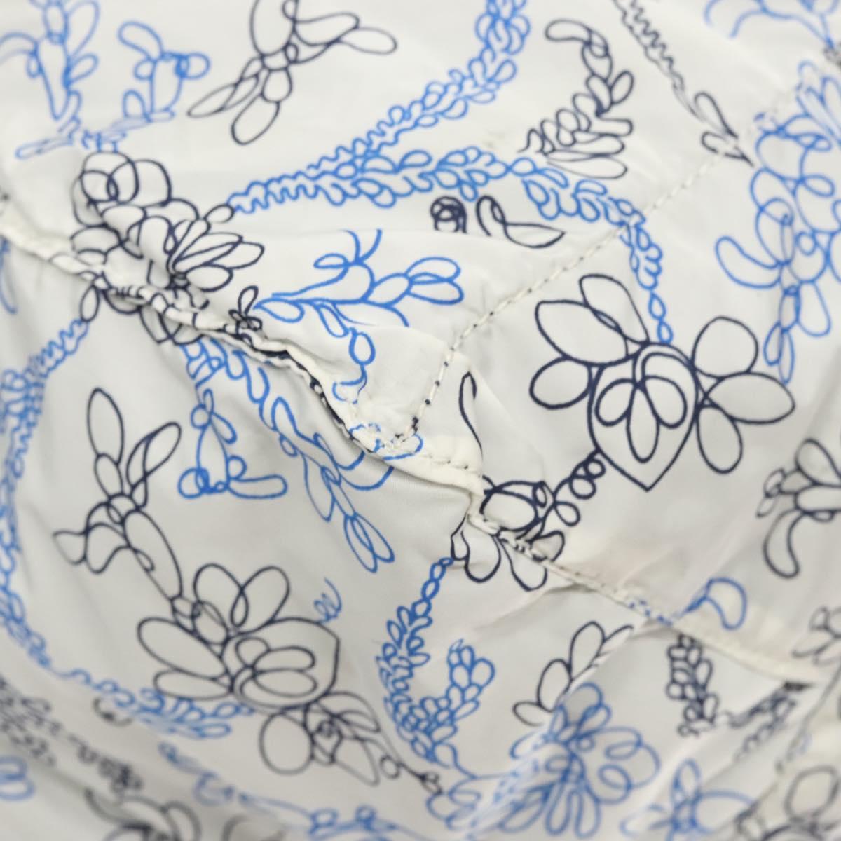 PRADA Tote Bag Nylon Light Blue Silver Auth BA1993