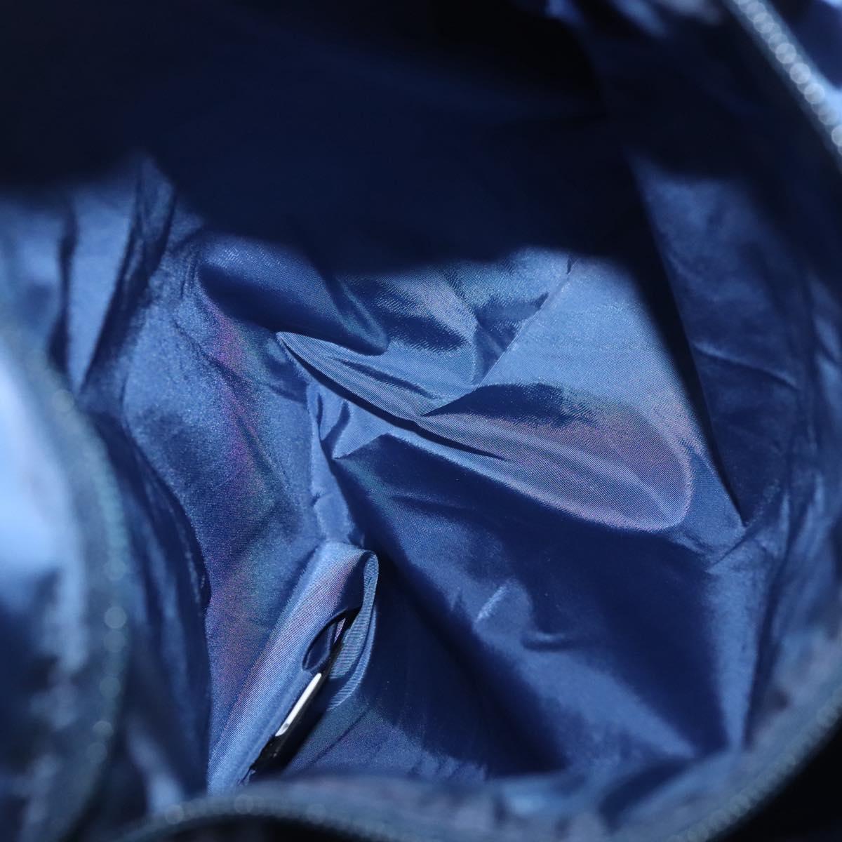 PRADA Tote Bag Nylon Light Blue Silver Auth BA1993