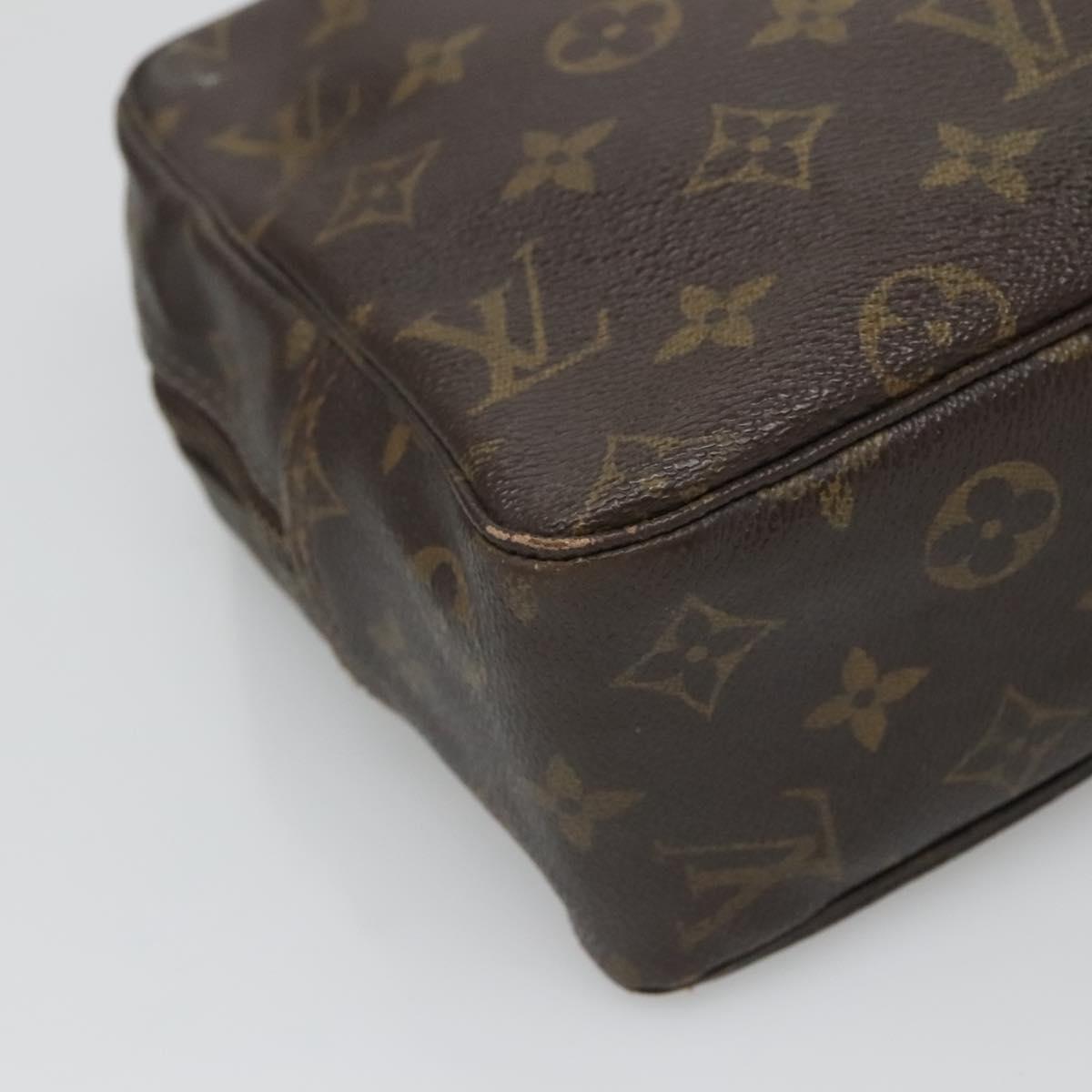 LOUIS VUITTON Monogram Trousse Toilette 28 Clutch Bag M47522 LV Auth BA2049