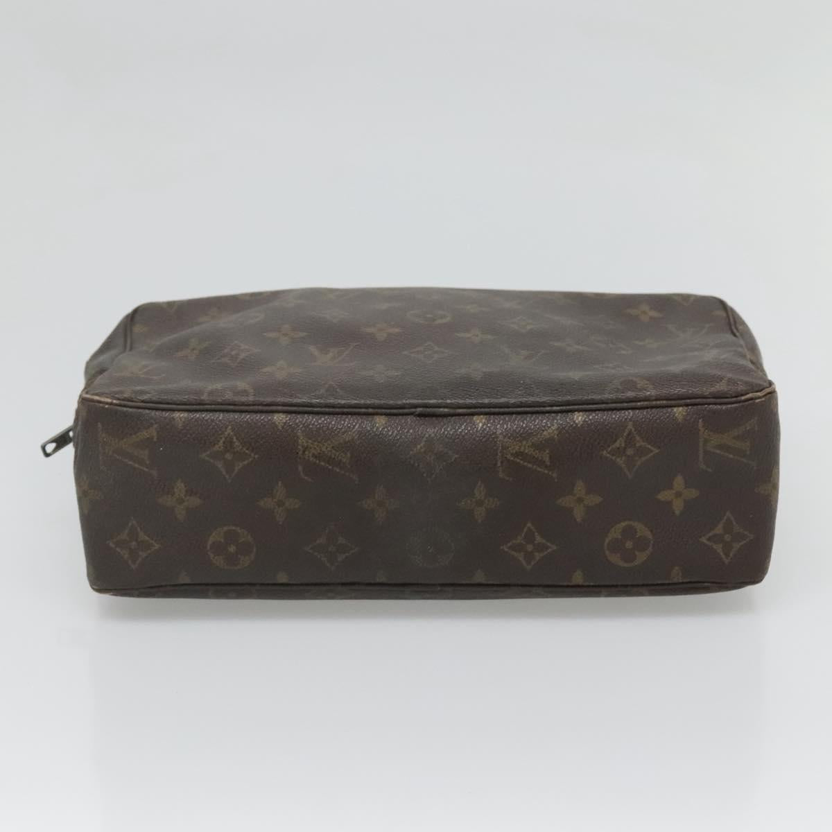 LOUIS VUITTON Monogram Trousse Toilette 28 Clutch Bag M47522 LV Auth BA2049