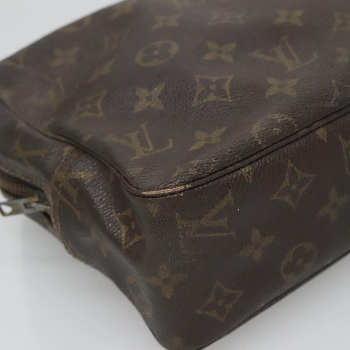 LOUIS VUITTON Monogram Trousse Toilette 28 Clutch Bag M47522 LV Auth BA2049