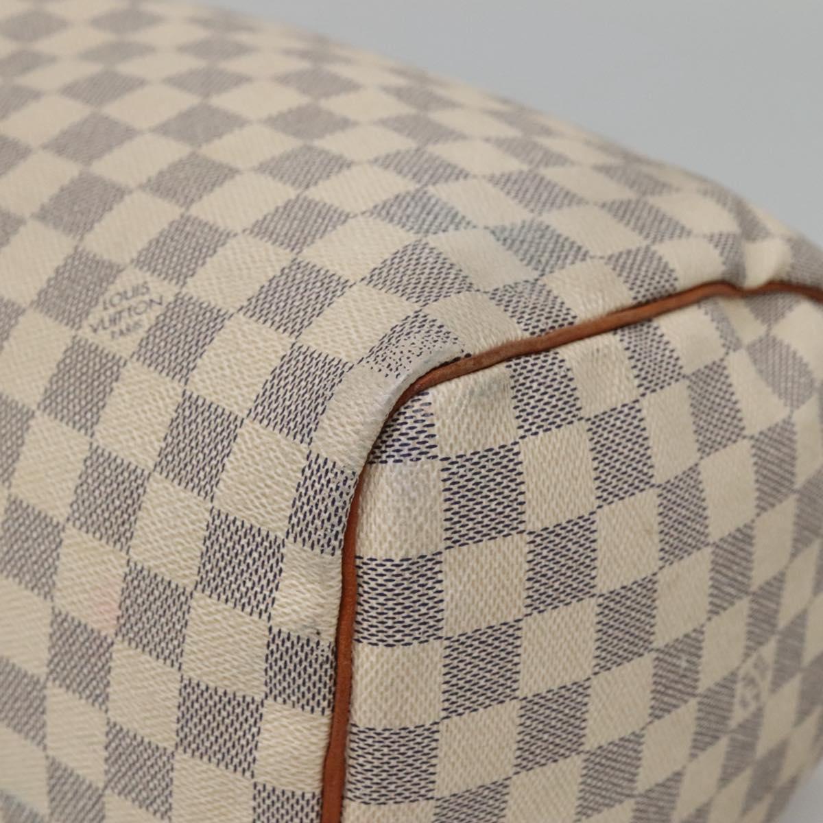 LOUIS VUITTON Damier Azur Speedy 30 Hand Bag N41533 LV Auth BA2069