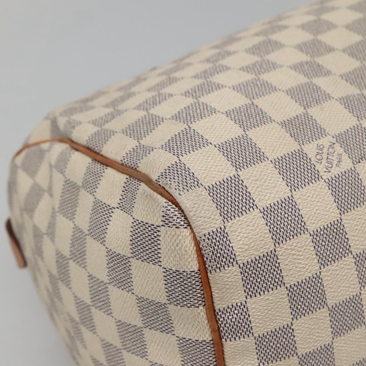 LOUIS VUITTON Damier Azur Speedy 30 Hand Bag N41533 LV Auth BA2069