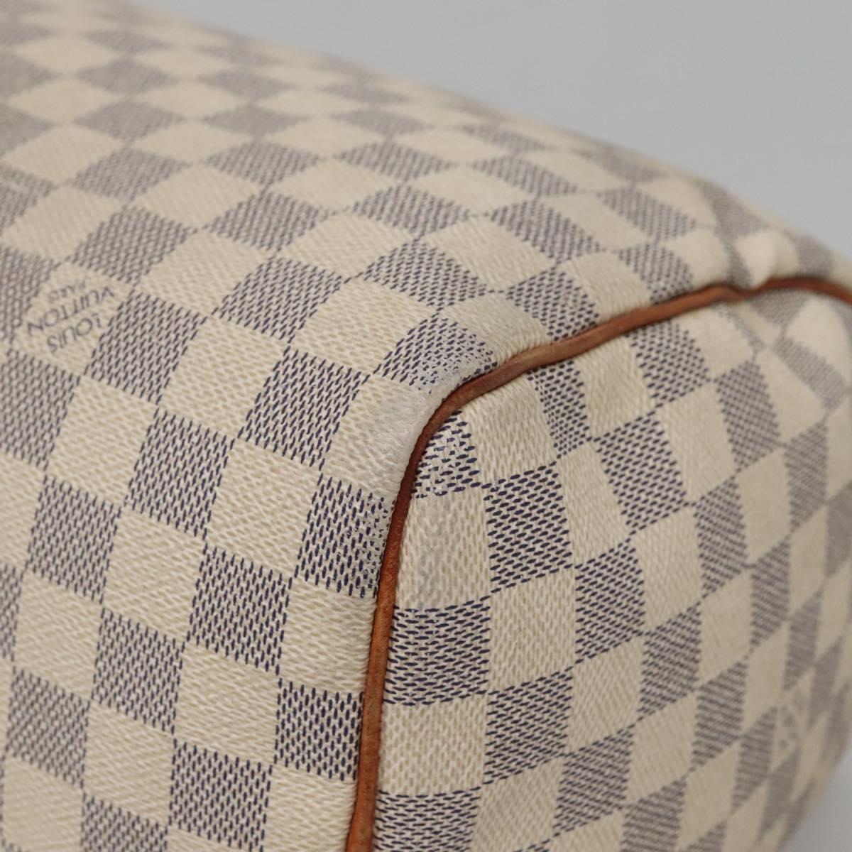 LOUIS VUITTON Damier Azur Speedy 30 Hand Bag N41533 LV Auth BA2069