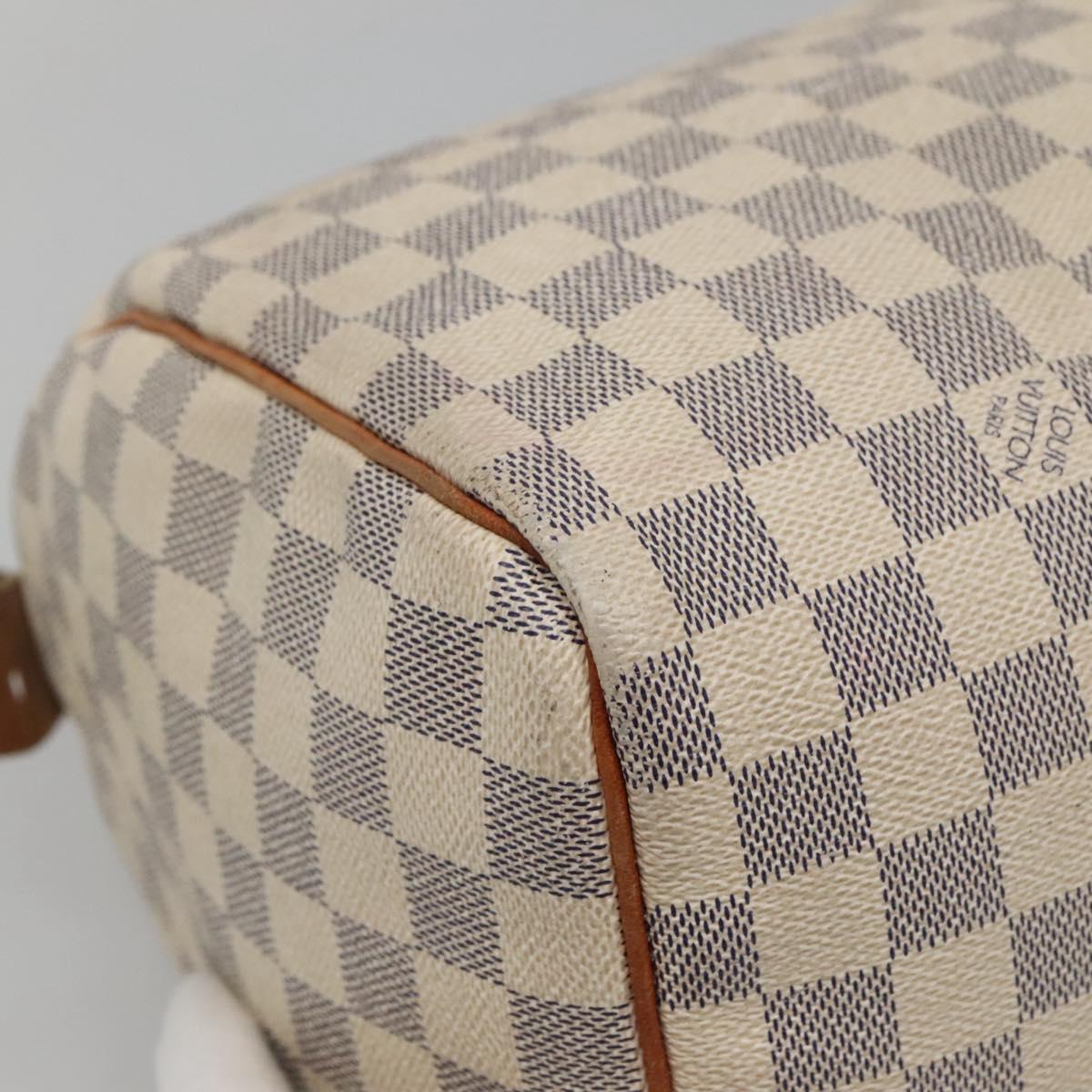 LOUIS VUITTON Damier Azur Speedy 30 Hand Bag N41533 LV Auth BA2069