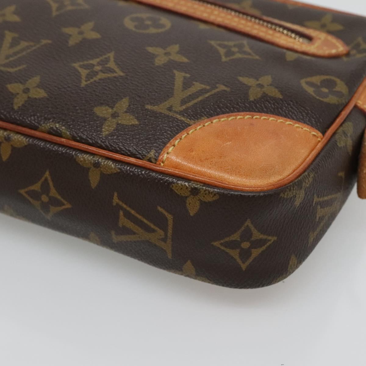 LOUIS VUITTON Monogram Marly Dragonne GM Clutch Bag M51825 LV Auth BA2096