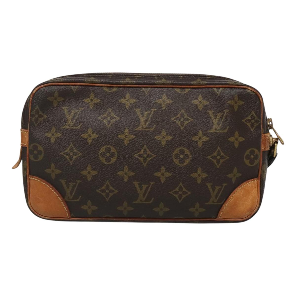 LOUIS VUITTON Monogram Marly Dragonne GM Clutch Bag M51825 LV Auth BA2096