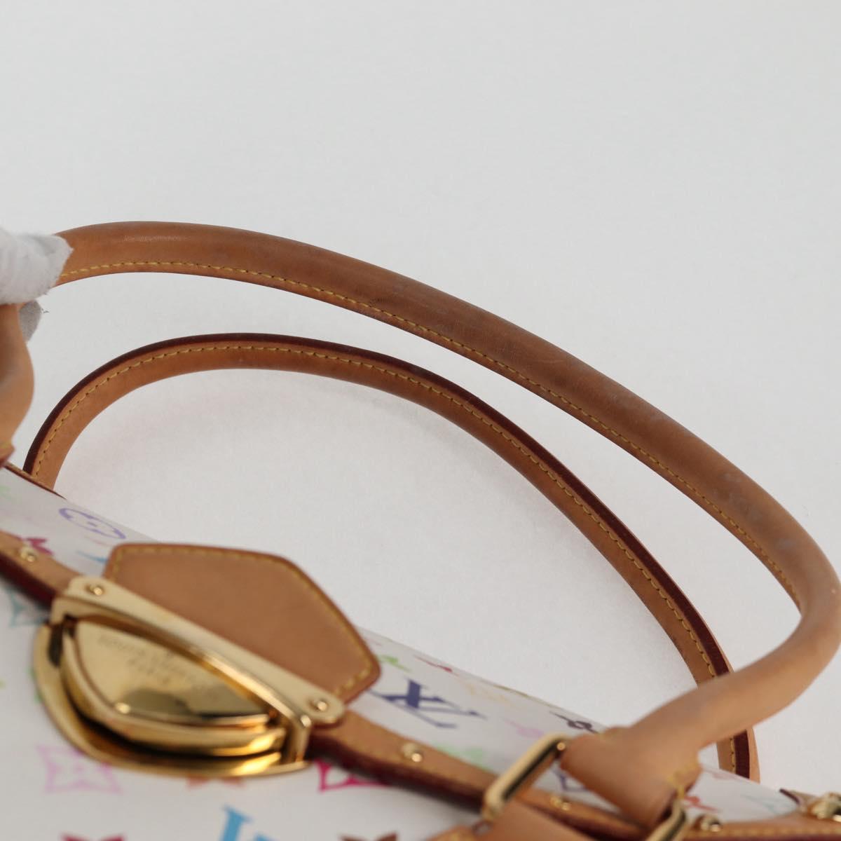 LOUIS VUITTON Monogram Multicolor Beverly GM Hand Bag White M40201 Auth BA2117V