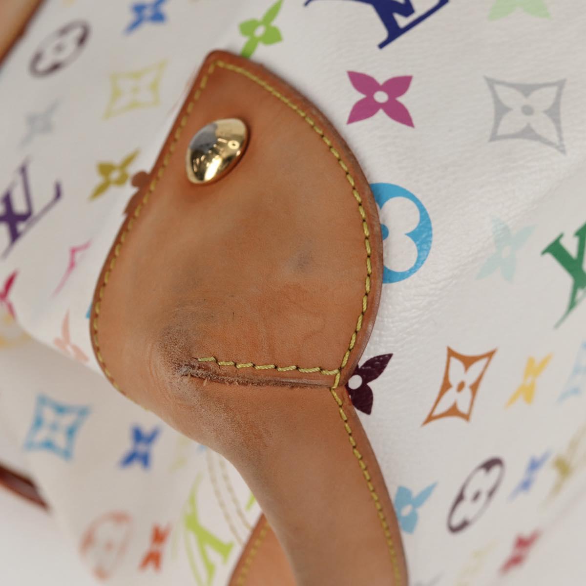 LOUIS VUITTON Monogram Multicolor Ursula Tote Bag White M40123 LV Auth BA2120V