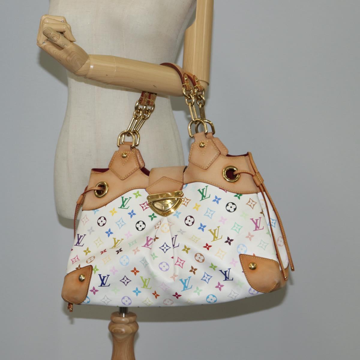 LOUIS VUITTON Monogram Multicolor Ursula Tote Bag White M40123 LV Auth BA2120V