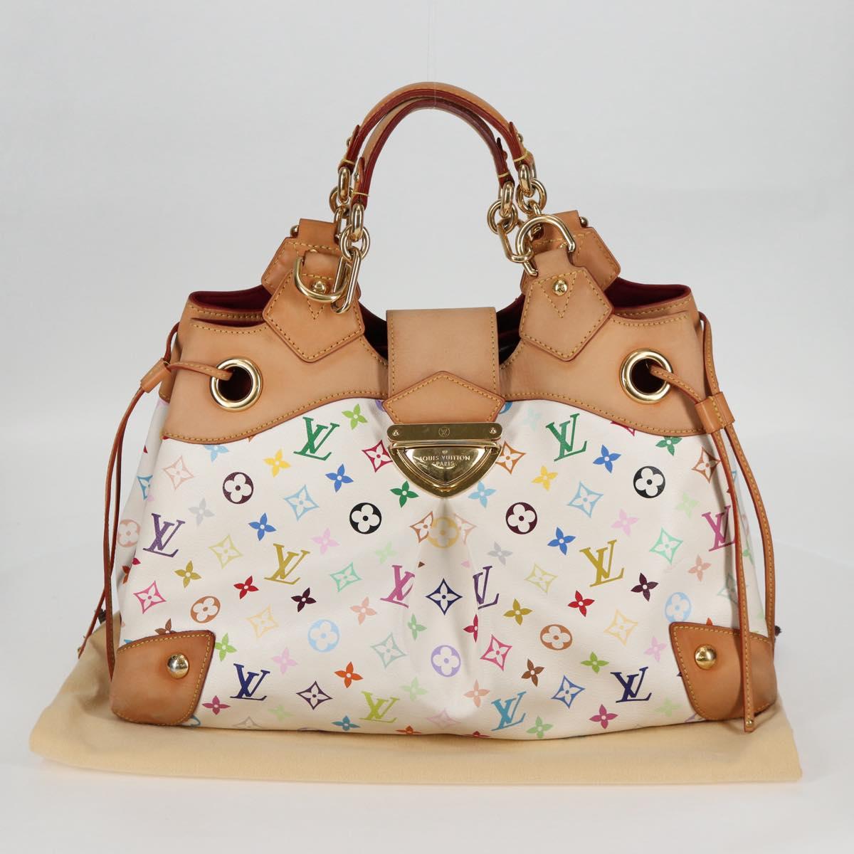 LOUIS VUITTON Monogram Multicolor Ursula Tote Bag White M40123 LV Auth BA2120V