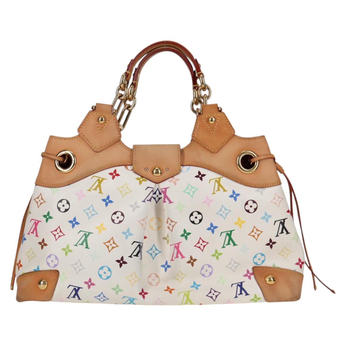 LOUIS VUITTON Monogram Multicolor Ursula Tote Bag White M40123 LV Auth BA2120V