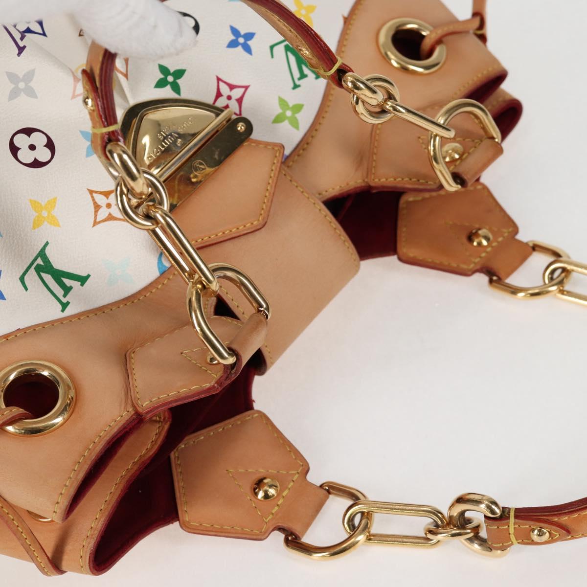 LOUIS VUITTON Monogram Multicolor Ursula Tote Bag White M40123 LV Auth BA2120V