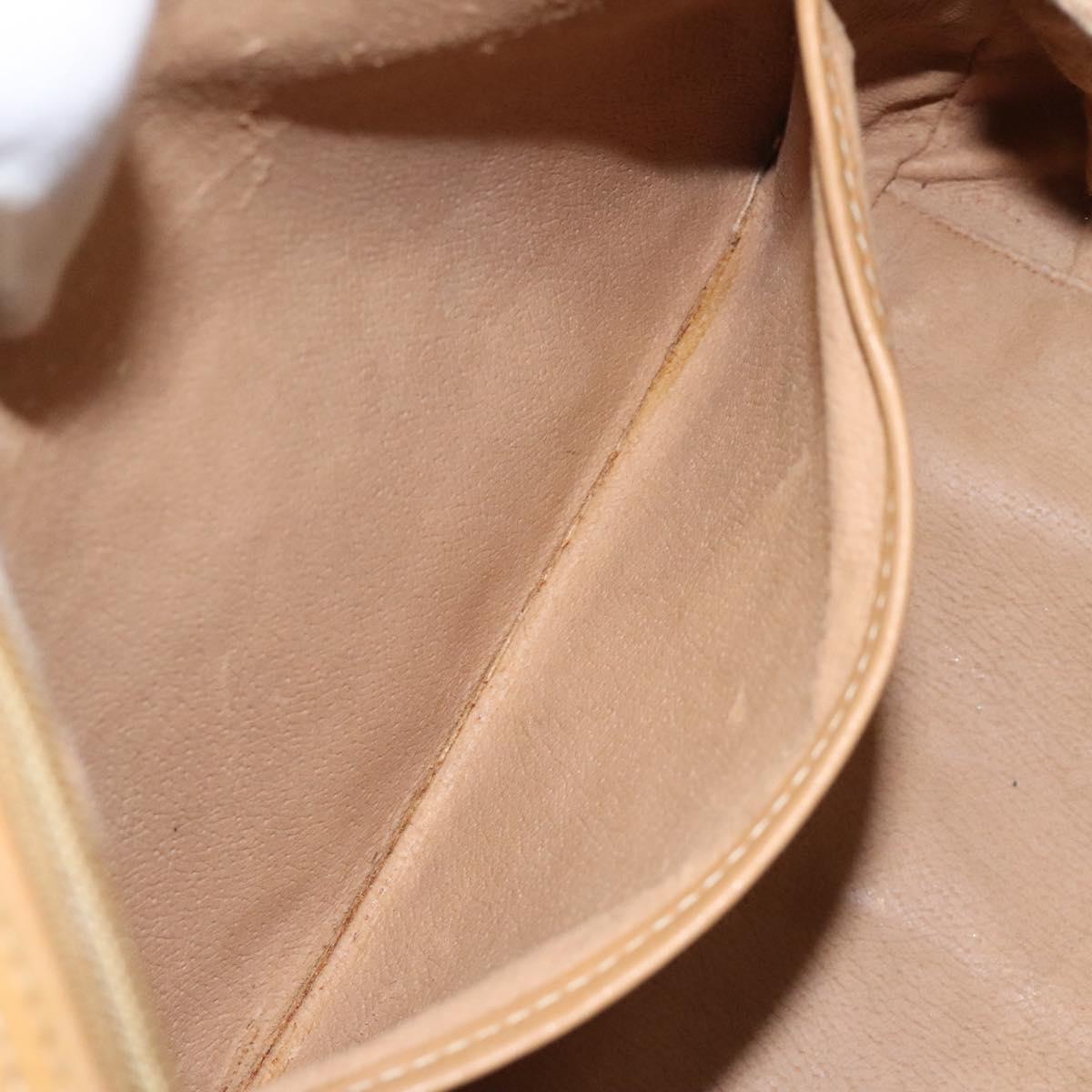 GUCCI Micro GG Supreme Hand Bag PVC Beige Gold 000 39 0030 Auth BA2146