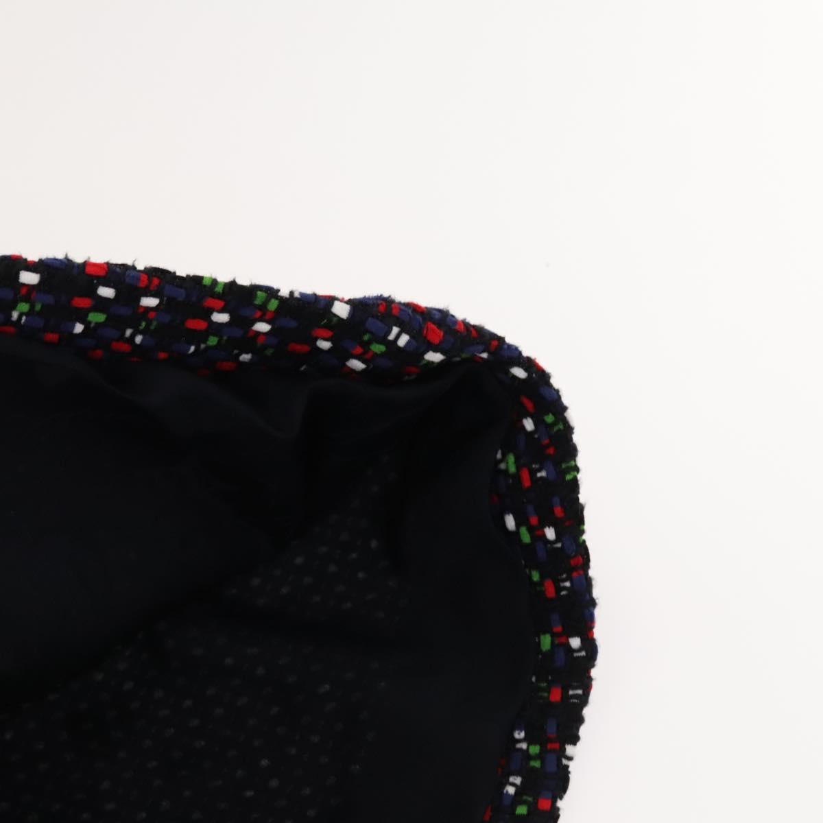 CHANEL One Piece Tweed Navy CC Auth BA2161AM