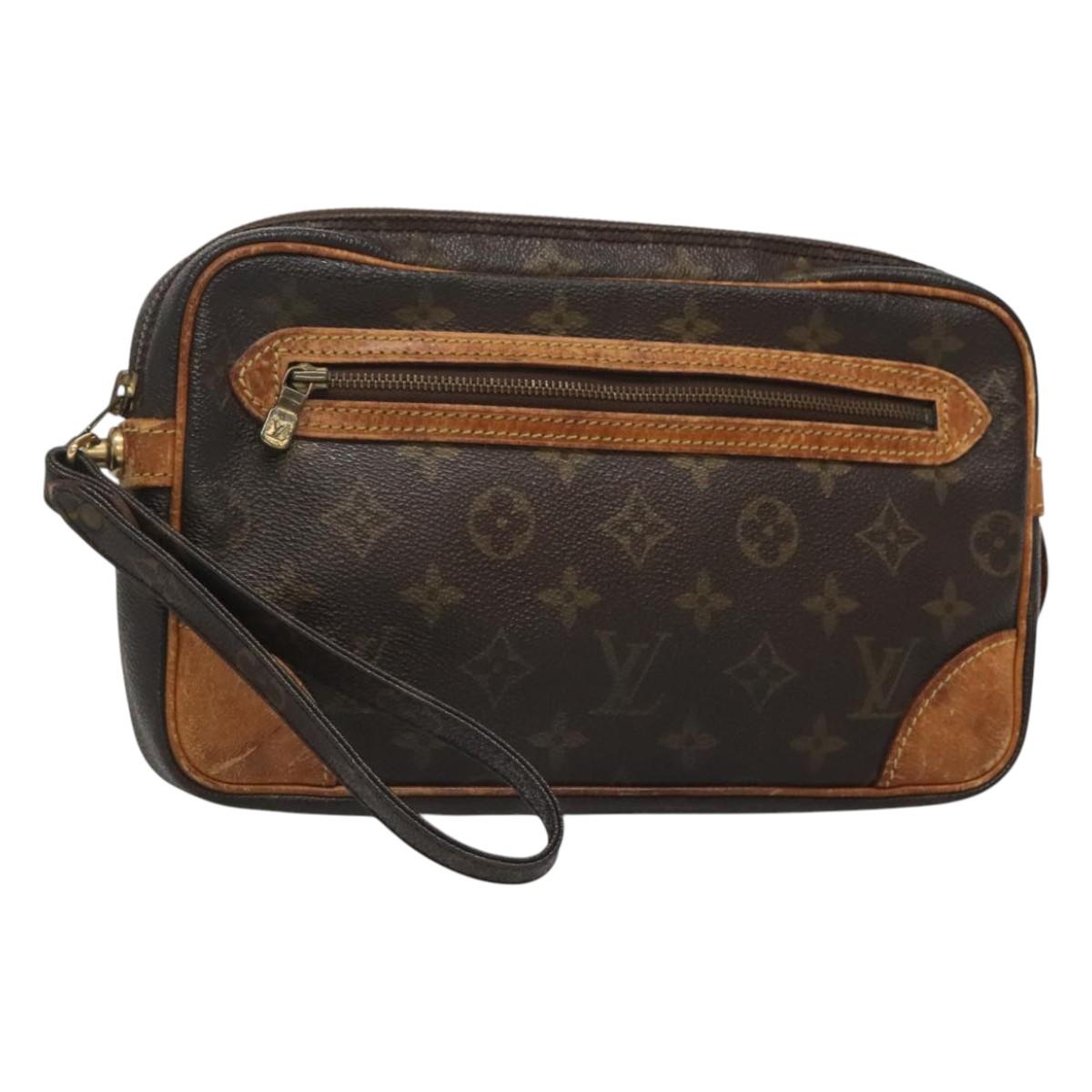 LOUIS VUITTON Monogram Marly Dragonne GM Clutch Bag M51825 LV Auth BA2186